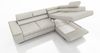 Couchgarnitur ELON Stoff Grau mit Schlaffunktion Ottomane Rechts Bild 3