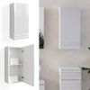 Badschrank Fredd Weiß Hochglanz 36.4 x 77 cm Vicco Bild 2
