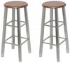 vidaXL Barhocker 2 Stk. Metall mit MDF-Sitz 60562 Bild 5