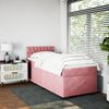 vidaXL Boxspringbett mit Matratze Rosa 90x200 cm Samt 3288521 Bild 5