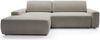 Selsey 'Baleo' Ecksofa mit Schlaffunktion, Chenille-Bezug, Greige, linksseitig, 82 x 264 x 162 cm Bild 5