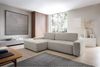 Selsey 'Baleo' Ecksofa mit Schlaffunktion, Chenille-Bezug, Greige, linksseitig, 82 x 264 x 162 cm Bild 2
