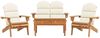 vidaXL 4-tlg. Garten-Lounge-Set Adirondack Massivholz Akazie 3152131 Bild 3