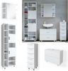 Badmöbel-Set Ilias Weiß 4 Teile, mit Hochschrank Vicco Bild 2
