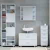Badmöbel-Set Ilias Weiß 4 Teile, mit Hochschrank Vicco Bild 4