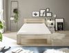 CANNES Futonbett 120x200 cm - Minimalistisches Jugendzimmer Bett in Eiche Sonoma Optik - 125 x 71 x 204 cm (B/H/T) Bild 2