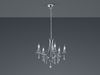 Kronleuchter Lüster LUCERNA Silber mit Kristallbehang, 5-flammig Ø 52cm Bild 3