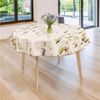 laro Tischdecke 140cm rund Wachstuchtischdecke mit Saum Wildente Braun Beige Bild 4
