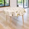 laro Tischdecke 140cm rund Wachstuchtischdecke mit Saum Wildente Braun Beige Bild 3
