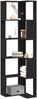 vidaXL Bücherregal Schwarz Eichen-Optik 50 x 50 x 179 cm 868049 Bild 3