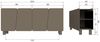 Sideboard Root - Kiefernholz Truffle Braun, 200 cm Bild 3