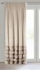 Vorhang DANI mit Rüsche Velours Samtvorhänge beige 140x270 cm Kräuselband Bild 2