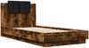 vidaXL Bettgestell mit Kopfteil Räuchereiche 75x190 cm Holzwerkstoff 3209979 Bild 3