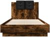 vidaXL Bettgestell mit Kopfteil Räuchereiche 75x190 cm Holzwerkstoff 3209979 Bild 4