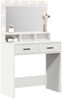 vidaXL Schminktisch mit Schubladen Weiß 79 x 41 x 135 cm Holzwerkstoff 865082 Bild 3
