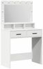 vidaXL Schminktisch mit Schubladen Weiß 79 x 41 x 135 cm Holzwerkstoff 865082 Bild 2