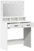 vidaXL Schminktisch mit Schubladen Weiß 79 x 41 x 135 cm Holzwerkstoff 865082 Bild 4