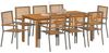 vidaXL Garten Essgruppe 9 pcs Grau Massivholz Akazie 3365545 Bild 3