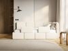 Selsey 'Cloudy' Kinderbett 90x200, mit Matratze, Rausfallschutz, Kopfteil rechts, Creme Bild 2