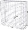 SONGMICS Gabionenkörbe, verzinkt, Metall silber, 100 x 90 x 30 cm, 10 Stück Bild 5
