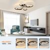 ZMH Deckenlampe LED Deckenleuchte Dimmbar - Wohnzimmerlampe Schwarz 66cm Wohnzimmer 65W Modern Schlafzimmerlampe Schlafzimmer mit Fernbedienung Deckenbeleuchtung für Esszimmer Büro Arbeitzimmer Bild 4