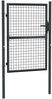 vidaXL Maschen-Gartentor verzinkter Stahl 100 x 125 cm Grau 145772 Bild 2