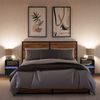 vidaXL Wand-Nachttische mit LED-Leuchten 2 Stk. Schwarz 3307978 Bild 4