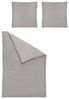 Irisette Lago Edel Feinbiber Bettwäsche 135x200 uni stein grau-braun 8450-11 Bild 4