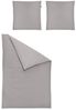 Irisette Lago Edel Feinbiber Bettwäsche 135x200 uni stein grau-braun 8450-11 Bild 5