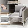 Rattan Gartenmöbel Set Balkonmöbel Set mit Sitz- & Rückenkissen Gartengarnitur Bild 4