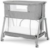 Lorelli Beistellbett Layla 2 in 1 Moskitonetz, Matratze, faltbar, Räder, Korb grau Bild 2