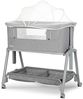 Lorelli Beistellbett Layla 2 in 1 Moskitonetz, Matratze, faltbar, Räder, Korb grau Bild 3