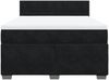 vidaXL Boxspringbett mit Matratze Schwarz 160x200 cm Samt 3286356 Bild 4