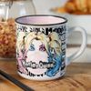 Geda Labels GmbH Tasse Harley Quinn Emaille-Optik, 1-tlg, Keramik, Weiß, 400ml, spülmaschinengeeignet Bild 2