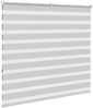 vidaXL Doppelrollo Hellgrau 160x150 cm Stoffbreite 155,9 cm Polyester 4014455 Bild 4