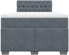 vidaXL Boxspringbett mit Matratze Dunkelgrau 120x200 cm Samt 3286289 Bild 4