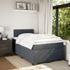 vidaXL Boxspringbett mit Matratze Dunkelgrau 120x200 cm Samt 3286289 Bild 3
