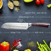 Santokumesser 17 cm Kochmesser aus deutschem Messerstahl ergonomischer Griff Bild 2