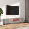 2-tlg. TV-Schrank-Set LED-Leuchten Grau Sonoma Holzwerkstoff [3120168] Bild 3
