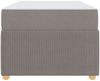 vidaXL Bettrahmen mit Matratze Taupe 90 x 200 cm Stoff 3398344 Bild 5