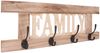 Wandgarderobe HWC-C60 Family, Garderobe Garderobenpaneel, Shabby-Look Vintage 60x21cm ~ naturbraun Bild 5