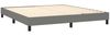 vidaXL Boxspringbett mit Matratze, Stoff, Dunkelgrau, 160x200 cm, H2 Bild 4