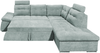 Ecksofa Medan von Ed Exciting Design Ice Blue – Modernes Sofa mit Schlaffunktion & Glow Mikrofaser Bild 4