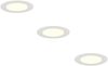 LED Einbaustrahler 230V 3er Set dimmbar, 3 Lichtfarben für Badezimmer, Ø 11cm Bild 2