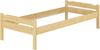 Einzelbett Bettrahmen Kiefer natur 80x200 Massivholzbett Zubehör wählbar V-60.31-08Rollrost inkl. Bild 2
