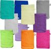 KH-Haushaltshandel Waschhandschuh Waschhandschuh Frottier, versch. Farben sortiert, 100%Baumwolle (Sparset, 10-tlg, 10tlg), Aufhängekordel Bild 4