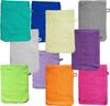 KH-Haushaltshandel Waschhandschuh Waschhandschuh Frottier, versch. Farben sortiert, 100%Baumwolle (Sparset, 10-tlg, 10tlg), Aufhängekordel Bild 5