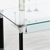 Stella Trading 'Alberto' mit Ablage, Couchtisch Glas/ Metall schwarz, 100 x 42 x 60 cm Bild 4