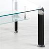 Stella Trading 'Alberto' mit Ablage, Couchtisch Glas/ Metall schwarz, 100 x 42 x 60 cm Bild 3