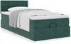 vidaXL Ottoman-Bett mit Matratze Dunkelgrün 80x200 cm Samt 3311882 Bild 4